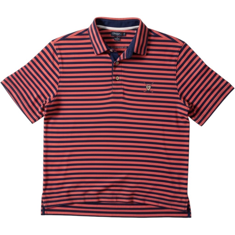Chaps Golf Orange and‎ Blue Striped Golf Polo Size XXL